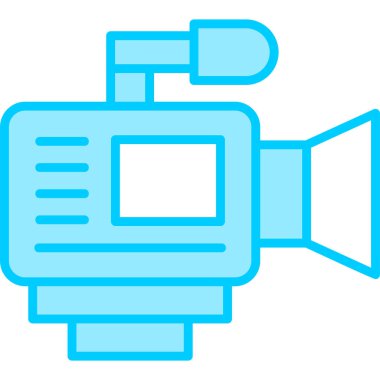 Video Kamera, grafik illüstrasyon simgesi