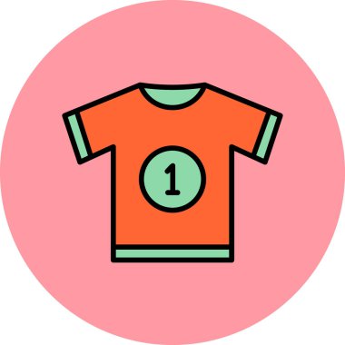 Tişört modern simge, vektör illüstrasyonu 