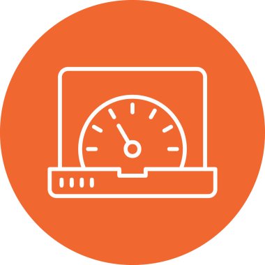 güç metre vektör simgesi 