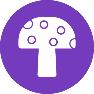 Mantar simgesinin vektör illüstrasyonu