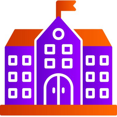 Üniversite İnşaat Mimarisinin grafik illüstrasyonu