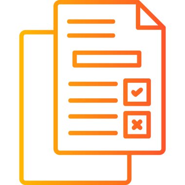 Belge simgesinin vektör illüstrasyonu