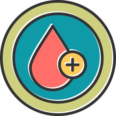 Kan damlası. Web simgesi