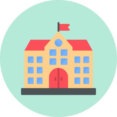 Üniversite İnşaat Mimarisinin grafik illüstrasyonu