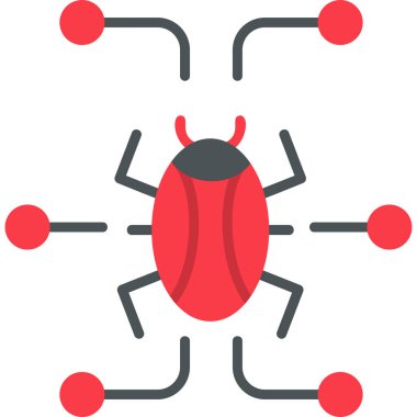 Digital virus icon modern vector illustration