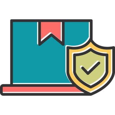 Kutu modern simge, vektör illüstrasyonu