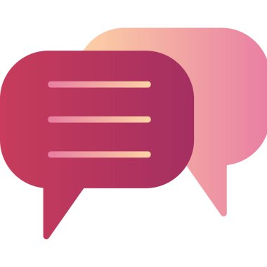 Konuş. Web simgesi basit illüstrasyon