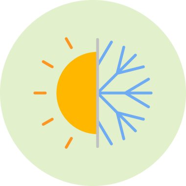 Hava durumu modern simgesi, vektör illüstrasyonu