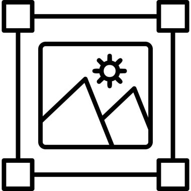 Fotoğraf. Web simgesi vektör illüstrasyonu
