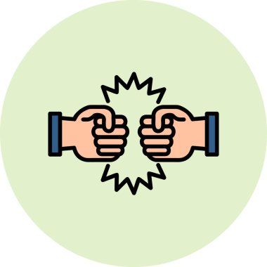 ilk vektör düz renk simgesi