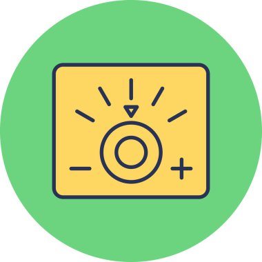 Loş modern simgenin vektör illüstrasyonu