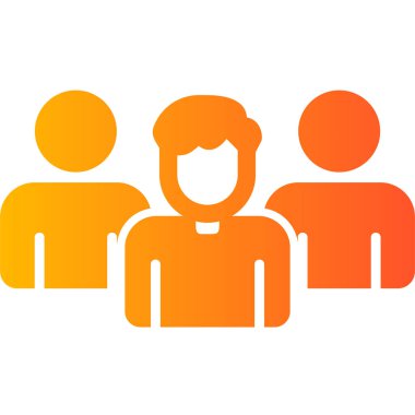 Abstract vector illustration of team work