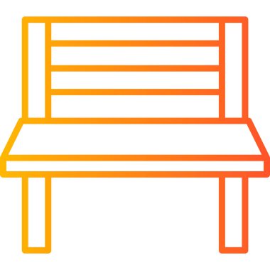 Yedek kulübesi Web simgesi basit illüstrasyon