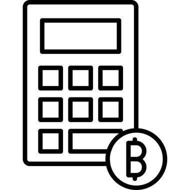 Hesap makinesi. Web simgesi basit illüstrasyon