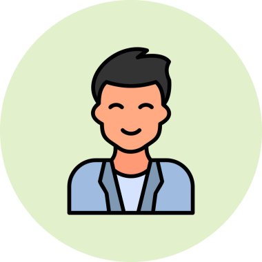 Basit avatar, doktor adamın grafiksel çizimi 