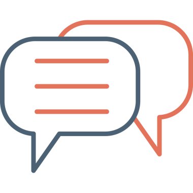 Konuş. Web simgesi basit illüstrasyon