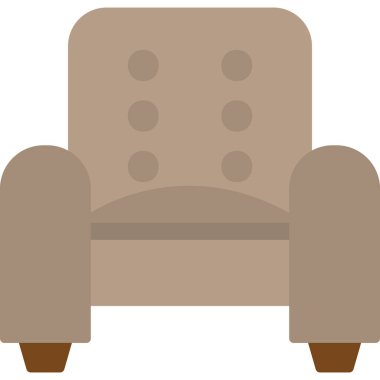 Kanepe. Web simgesi basit illüstrasyon