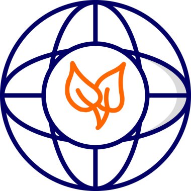 Adil ticaret dünyası simgesinin vektör çizimi