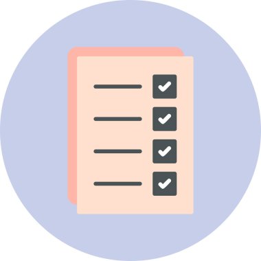 Belge simgesinin vektör illüstrasyonu