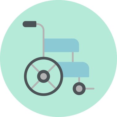 Tekerlekli. Web simgesi basit illüstrasyon