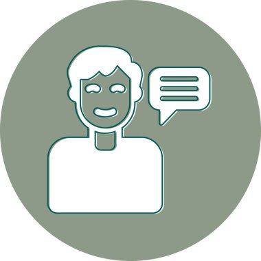 Tavsiye modern simgesi, vektör illüstrasyonu