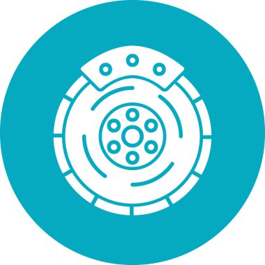 Dairesel testere simgesinin vektör illüstrasyonu