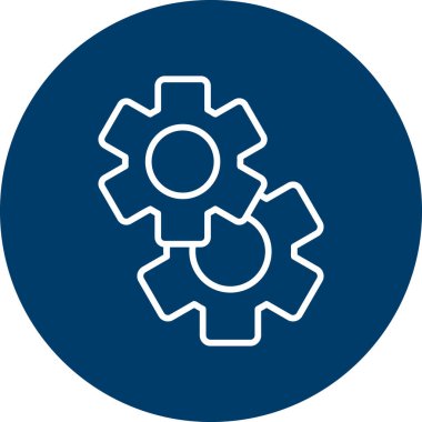 Gear modern simge, vektör illüstrasyonu