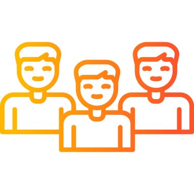 grup insan, web basit illüstrasyon