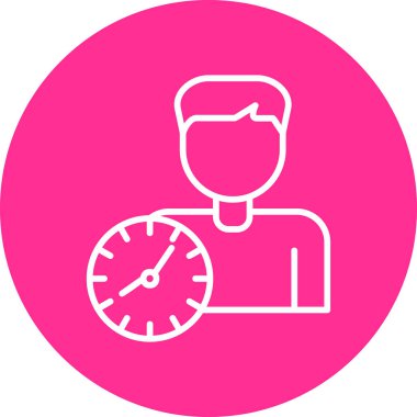 vector illustration of time management modern icon in design