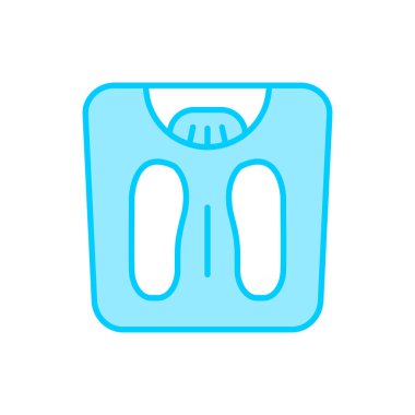 weight scale icon. outline illustration of scales vector symbol for web