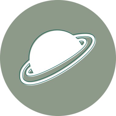 Astronomi. Web simgesi basit illüstrasyon