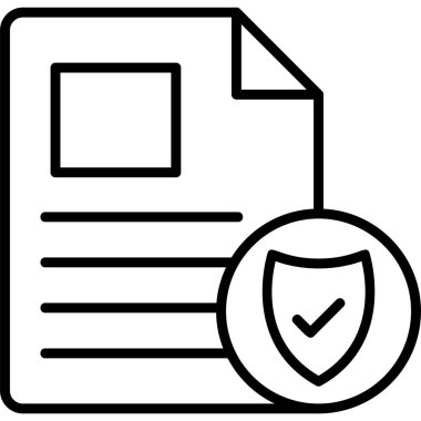 Belge simgesinin vektör illüstrasyonu