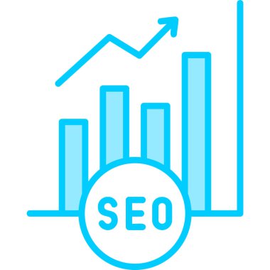 Grafik Analitiği. Web simgesi basit illüstrasyon