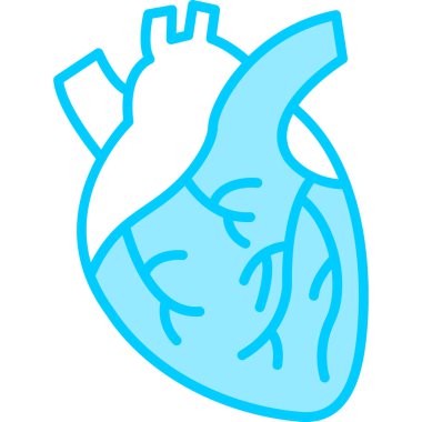 Kalp modern simge, vektör illüstrasyonu 