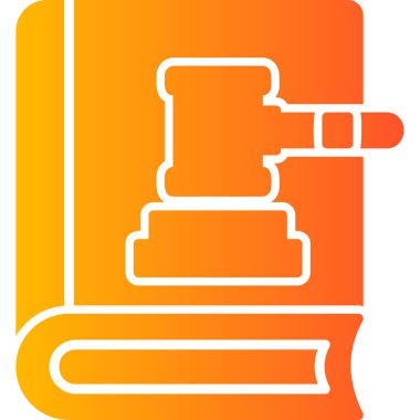 Hukuk kitabı simgesi, modern tasarım illüstrasyonu