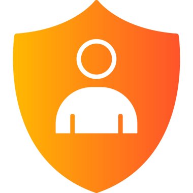 Koruma çizgisi simgesi, vektör illüstrasyonu