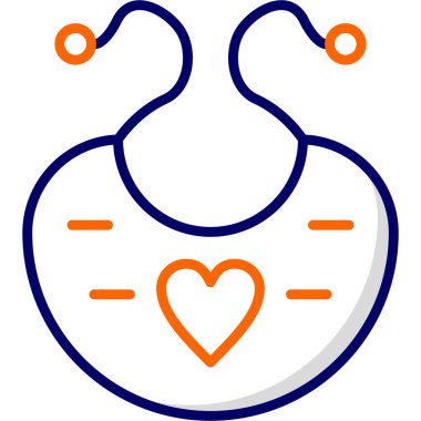 Kalp. Web simgesi basit illüstrasyon