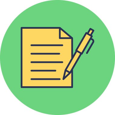 Belge simgesinin vektör illüstrasyonu