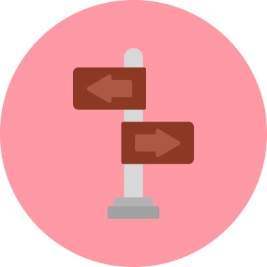 Yönlendirme okları simgesi. Basit tasarım