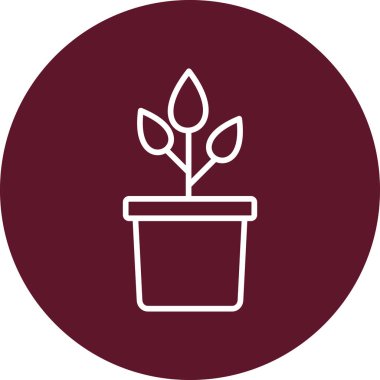 plant pot, vector illustration 