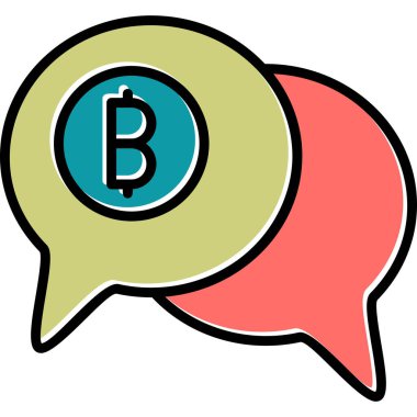 Konuş. Web simgesi basit illüstrasyon