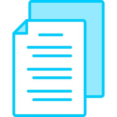 Belge simgesinin vektör illüstrasyonu