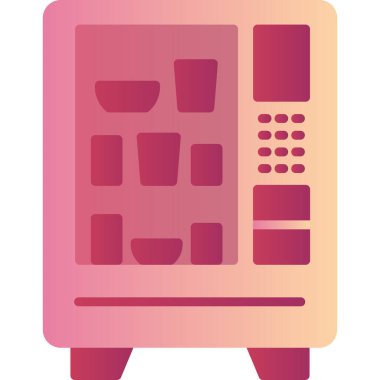 Satış makinesi. Web simgesi basit tasarım