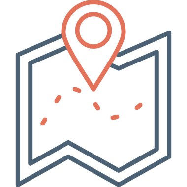 Harita iğnesi. Web simgesi