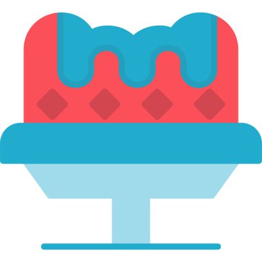 Jelly line simgesinin vektör illüstrasyonu