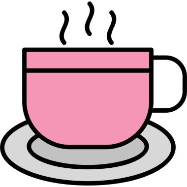 Çay. Web simgesi basit illüstrasyon