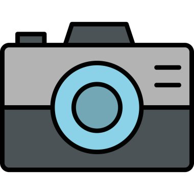 fotoğrafçılık filmi Kamera, illüstrasyon simgesi