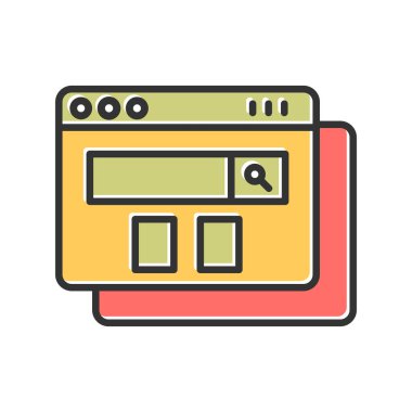 vector illustration of abstract web page 