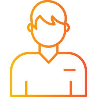 simple icon for web page, man head logo User 
