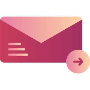 ileti ikonu vektör illüstrasyonu